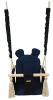 Bawełniana huśtawka domowa dla dziecka (czarny, granatowy)