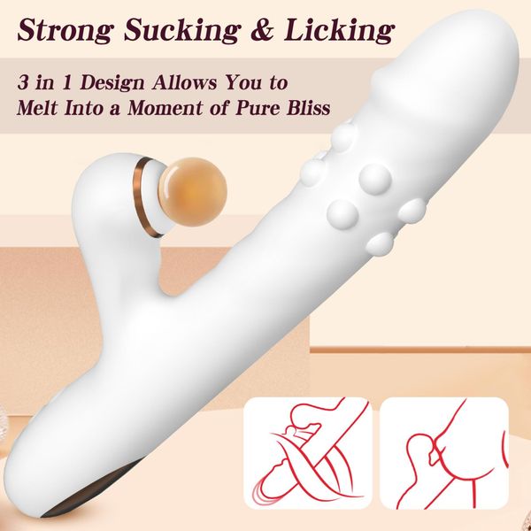 Silicone Vibrator - 3 Rotating Functions And 7 Licking Functions zdjęcie 8