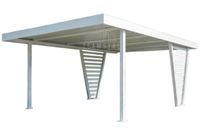 Carport V PREMIUM 4x4,8m - Wypełnienie panelami - Wiata samochodowa TS1268