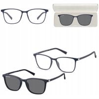 2w1 Okulary Korekcyjne Zerówki z NAKŁADKĄ PRZECIWSŁONECZNĄ z Polaryzacją