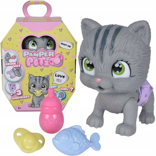 PAMPER PETZ KOTEK INTERAKTYWNY PIJE SIKA PIELUSZKOWY GANG + BUTELKA SMOCZEK na Arena.pl