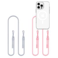 Etui Tech-Protect FlexAir Chain MagSafe TPU i PC DO iPhone 16 Pro Szaro-Róż