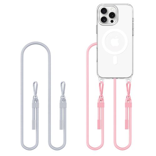 Etui Tech-Protect FlexAir Chain MagSafe TPU i PC DO iPhone 16 Pro Szaro-Róż na Arena.pl