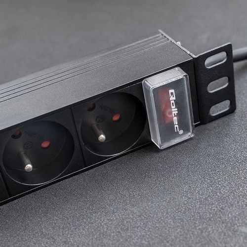 Qoltec Aluminiowa Listwa zasilająca PDU do RACK 10''1U 16A 4xFRENCH na Arena.pl