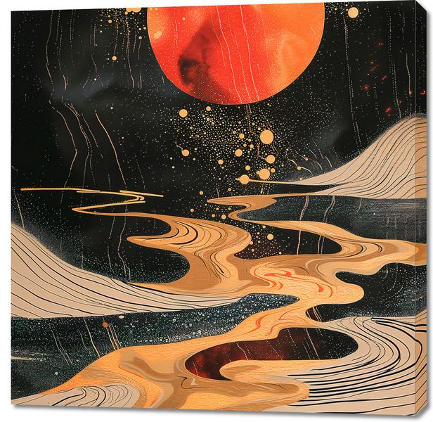 Obraz 100x100cm Planetarny Taniec zdjęcie 1