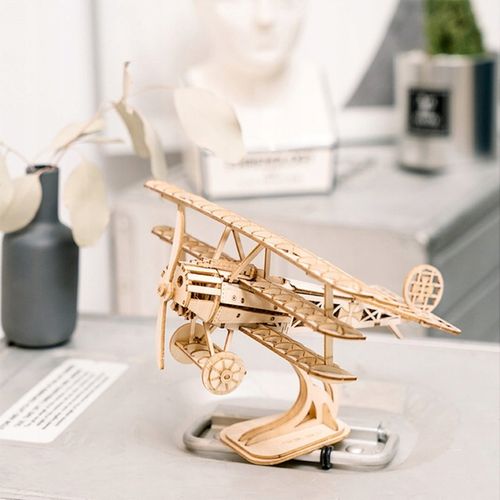 Puzzle 3D Samolot drewniany model do składania na Arena.pl