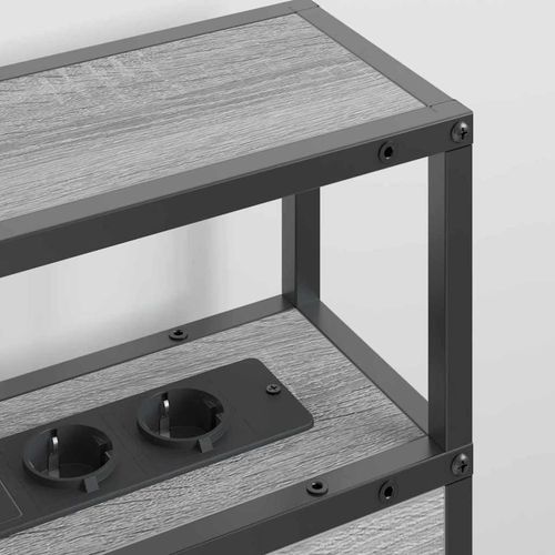 Zagłówek do przechowywania z półką Szary dąb sonoma 160 cm na Arena.pl