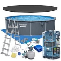 Basen ogrodowy panelowy całoroczny 549 x 132 cm 13w1 Bestawy 561CS