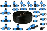Taśma kroplująca wąż 100m + zestaw 22 akcesoria