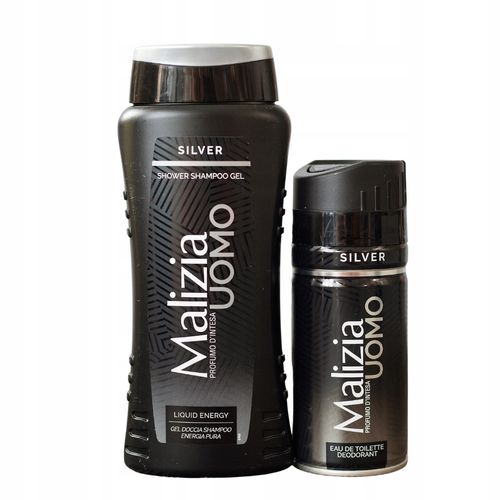 Malizia Men Żel Pod Prysznic Silver 2W1 250 Ml + Malizia Dezodorant Silver na Arena.pl