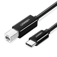kabel przewód do drukarki usb-c - usb-b 480mb/s 2m czarny