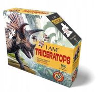 Zestaw Puzzli 100 ELEMENTÓW Układanka Relaksująca TRICERATOPS Układanki