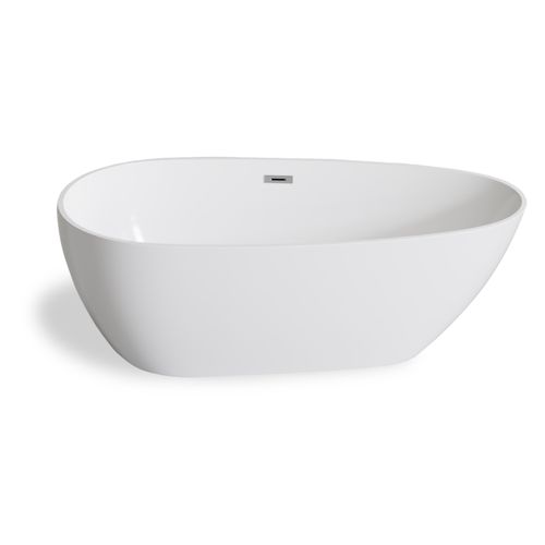 Wanna Gullfoss 170 x 75 cm wolnostojąca Akrylowa biała system przelewowy na Arena.pl