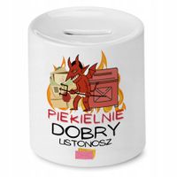 Skarbonka Dla Listonosza Piekielnie Dobry Prezent Z Nadrukiem Ze Zdjęciem