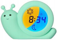 ALECTO ŚLIMAK TRENER SNU 2w1 BUDZIK LAMPKA NOCNA 8524