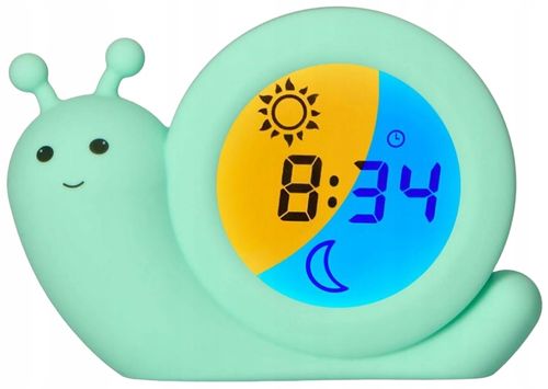 ALECTO ŚLIMAK TRENER SNU 2w1 BUDZIK LAMPKA NOCNA 8524 na Arena.pl
