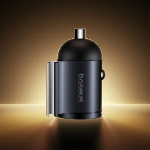 ładowarka samochodowa baseus tiny star 30w usb-a usb-c - czarna na Arena.pl