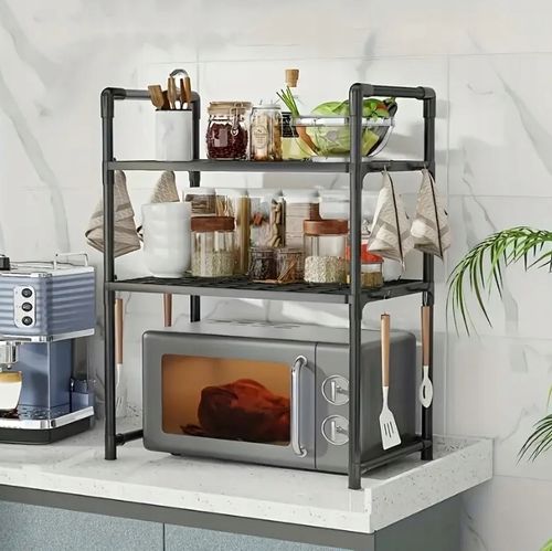 ORGANIZER KUCHENNY NAD MIKROFALÓWKĘ OPIEKACZ PÓŁKA REGAŁ PRZYPRAWY na Arena.pl