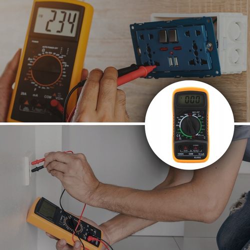PROFESJONALNY MIERNIK PRĄDU DO MIERZENIA AMPEROMIERZ CYFROWY LCD UNIWERSALN na Arena.pl