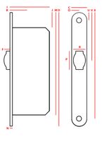 zamek wpuszczany jania rolkowy - mp zw rol