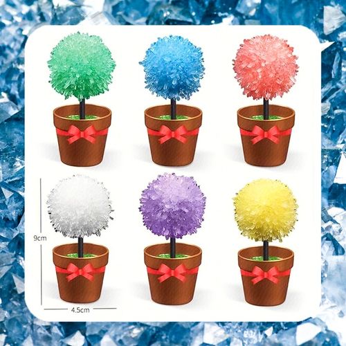 HODOWLA KRYSZTAŁÓW KRYSZTAŁY Eksperyment Edukacyjny 6 Drzewek Zestaw XXL na Arena.pl