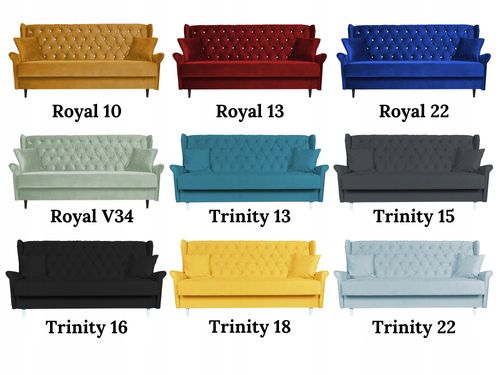 Zestaw wypoczynkowy skandynawski wersalka z fotelami SZARY na Arena.pl