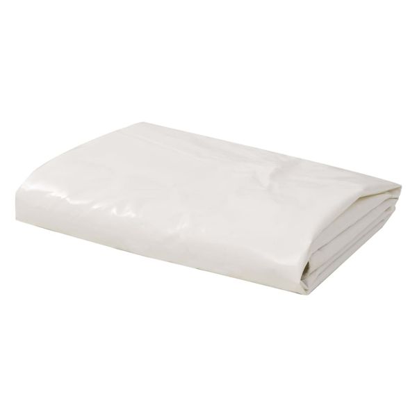 Plandeka 650 g/m², 6 x 8 m, biała zdjęcie 1