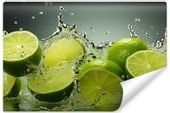 Fototapeta Do Kuchni LIMONKI Owoce Cytrusy Abstrakcja 90cm x 60cm