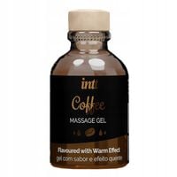 Żel do masażu, zapach kawy. Efekt ciepła. W wygodnej buteleczce.