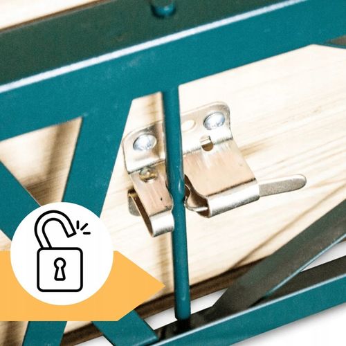 zestaw biesiadny 220cm drewniany skladany stol i ławki Komplet Piwny Barowy na Arena.pl