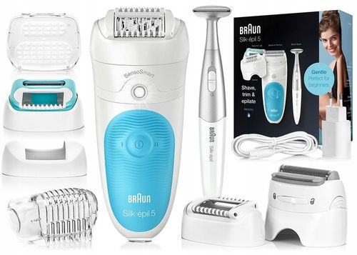 DEPILATOR BRAUN Silk-epil 5 5/810 SensoSmart+ GOLARKA DAMSKA+ TRYMER na Arena.pl