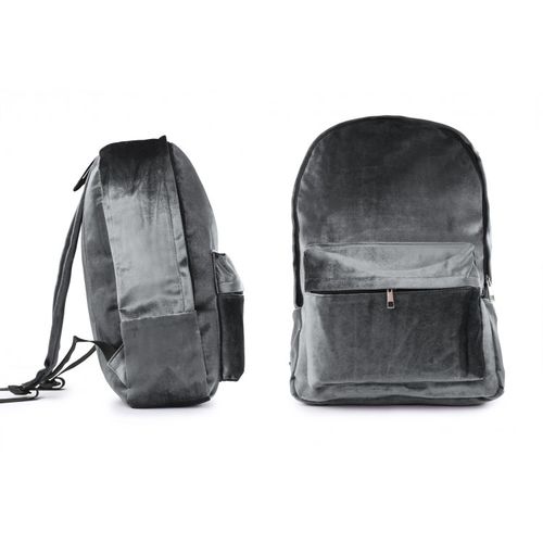 Plecak Aksamitny Velvet Szary Pl33Sz na Arena.pl