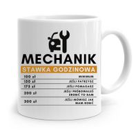 Kubek Prezent Dla Mechanika Stawka Godzinowa Z Nadrukiem Ze Zdjęciem