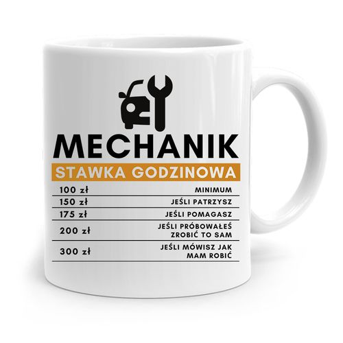 Kubek Prezent Dla Mechanika Stawka Godzinowa Z Nadrukiem Ze Zdjęciem na Arena.pl
