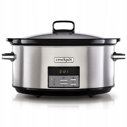 Duży Wolnowar Ceramiczny CrockPot 7.5l cyfrowy, Wyjmowana misa + na Arena.pl
