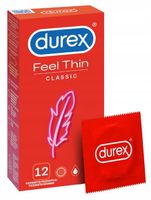 DUREX Feel Thin Classic Supercienkie Prezerwatywy 12szt