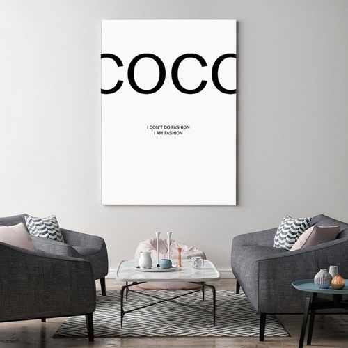 Deco Panel, Cytat Coco Channel 80x120 na Arena.pl