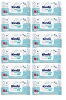 Chusteczki nawilżane Kindii Pure Water 12 x 60 szt. wodne bez perfum