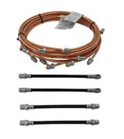 Fiat 500F zestaw przewodów hamulcowych miedzianych oraz elastycznych