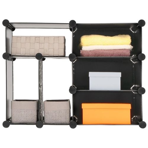 Czarny regał LOW - system wtykowy na Arena.pl