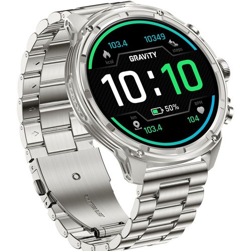 smartwatch gravity srebrny pasek + bransoleta gt41-3 na Arena.pl