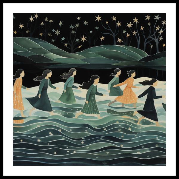 Plakat 70x70cm Nocna Procesja zdjęcie 3