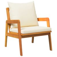 Zestaw Bistro 3-częściowy  z poduszkami z litego drewna akacjowego