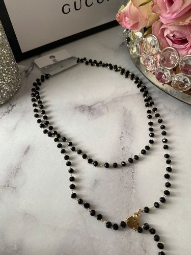 619 Różaniec naszyjnik Blueberry KONICZYNKI Stal na Arena.pl