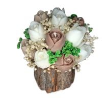 Flower Box Świece Sojowe Wieczny Bukiet Tulip Prezent Urodziny Pieniek