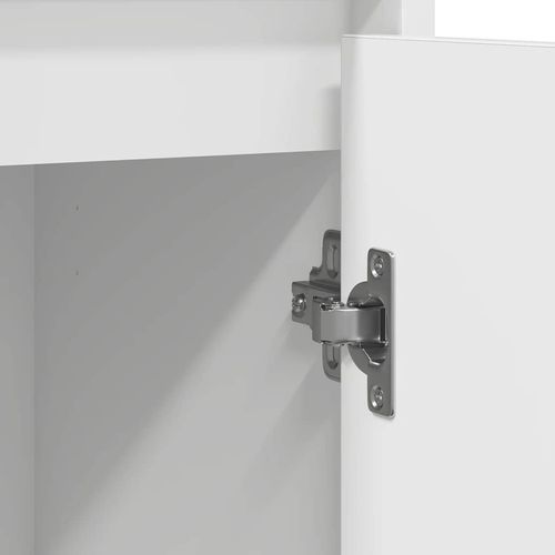 Komoda Biała 85x34x76 cm Drewno klejone na Arena.pl