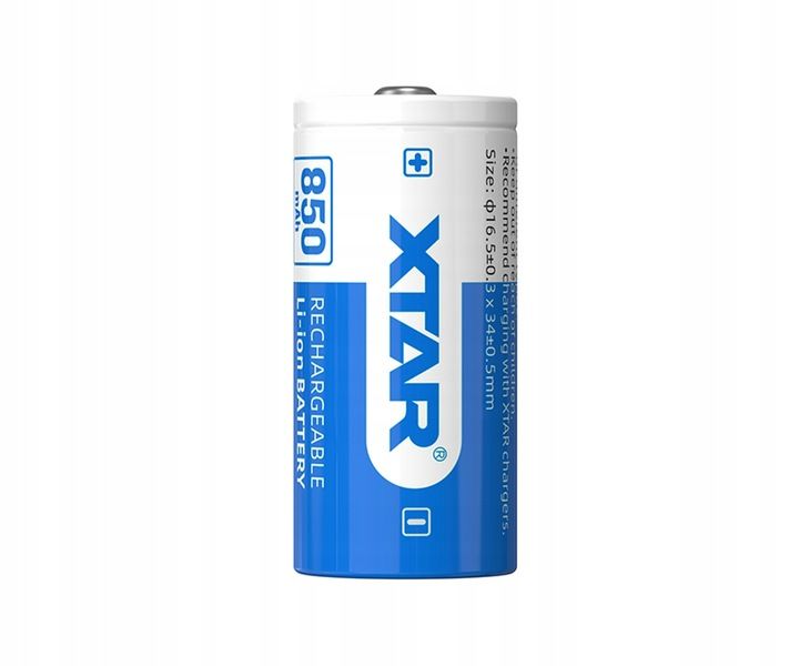 XTAR 16340-85PCM 850mAh Li-ION 3,7V Protected 2,5A zdjęcie 1