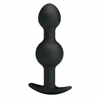 svakom weighted double plug anatomiczny z obciążeniem, czarny