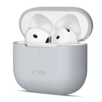 Etui Tech-Protect Silicone na Apple AirPods 4 - szare