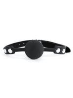 black silicone ball gag
